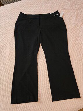Lane Bryant The Curvey Allie Black Dress Pants NEW